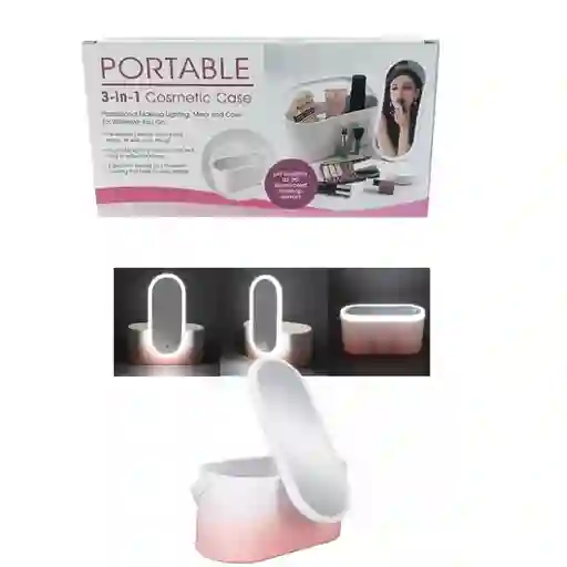 Organizador Para Cosmeticos Maquillaje Con Espejo