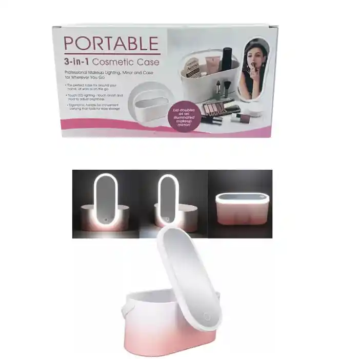 Organizador Para Cosmeticos Maquillaje Con Espejo