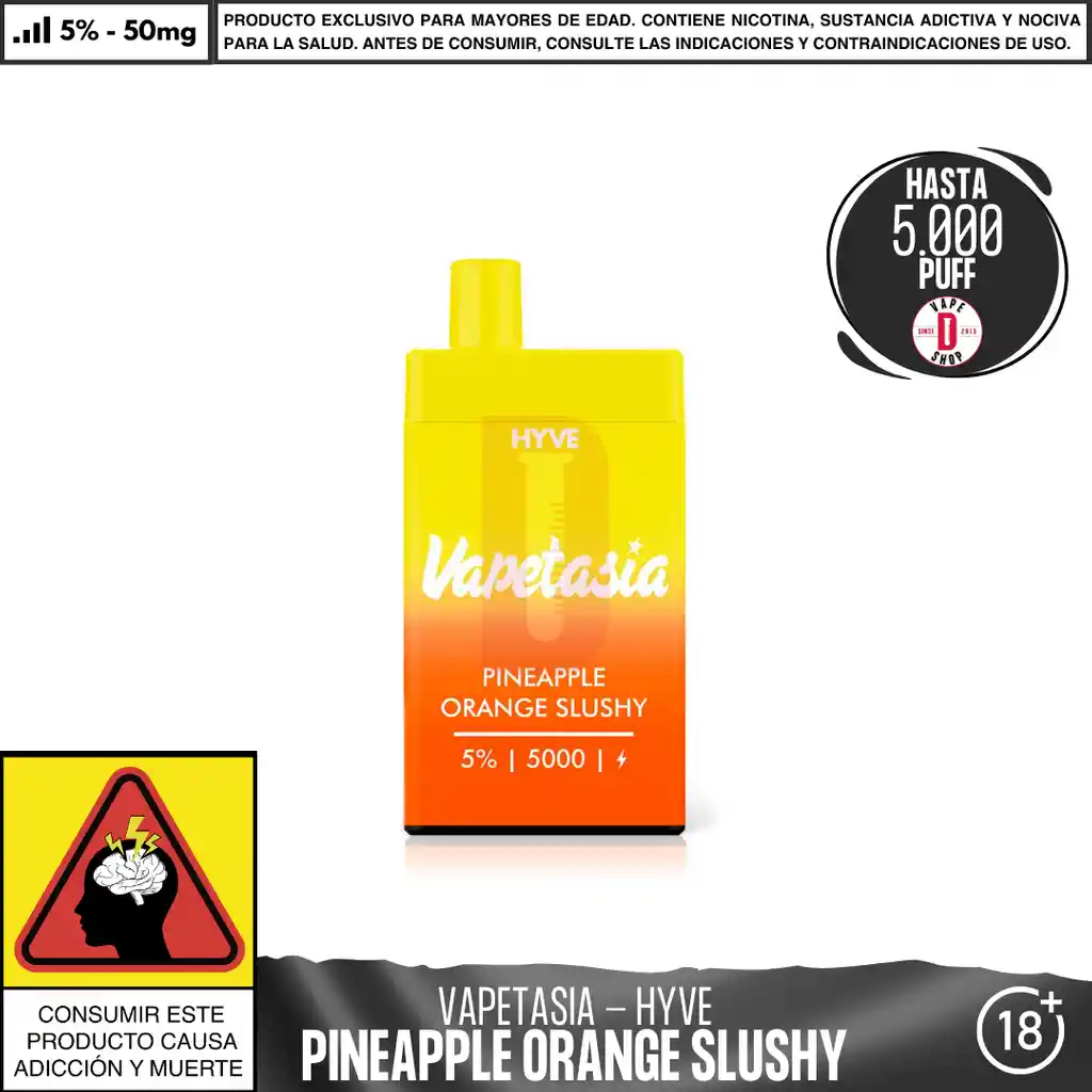 Pineapple Orange Slushy - Vapetasia - Hyve 5000 Aspiraciones