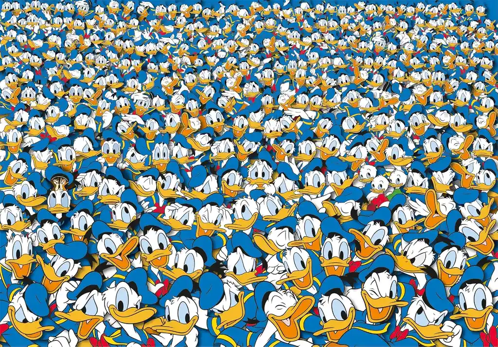 Rompecabezas 1000 Piezas Pato Donald Imposible Clementoni