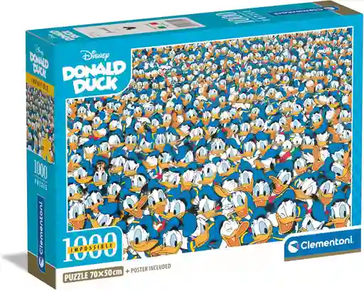 Rompecabezas 1000 Piezas Pato Donald Imposible Clementoni