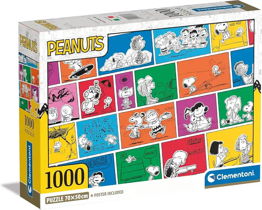 Rompecabezas 1000 Piezas Snoopy Tiras Cómicas Clementoni