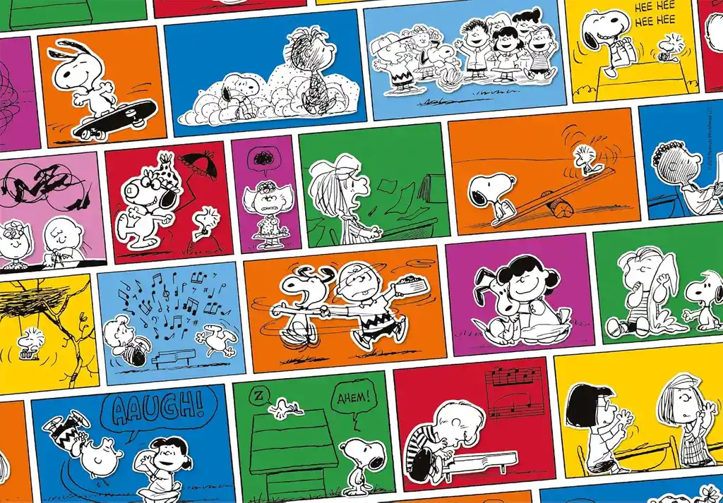 Rompecabezas 1000 Piezas Snoopy Tiras Cómicas Clementoni