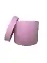 Caja De Regalo Color Rosado Estuche Cilindro Con Tapa - Diámetro 19cm X Alto 17cm Amor Y Amistad San Valentín Cumpleaños Dia De La Madre Fiesta Y Decoración