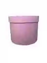 Caja De Regalo Color Rosado Estuche Cilindro Con Tapa - Diámetro 19cm X Alto 17cm Amor Y Amistad San Valentín Cumpleaños Dia De La Madre Fiesta Y Decoración