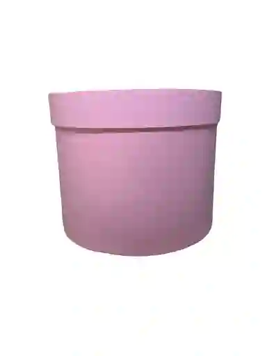 Caja De Regalo Color Rosado Estuche Cilindro Con Tapa - Diámetro 19cm X Alto 17cm Amor Y Amistad San Valentín Cumpleaños Dia De La Madre Fiesta Y Decoración