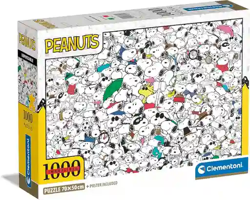 Rompecabezas 1000 Piezas Snoopy Imposible Clementoni