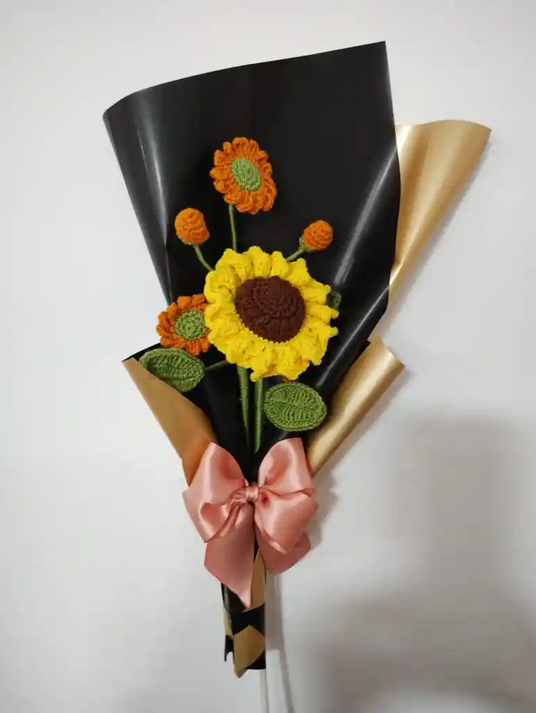Arreglo Tejido Girasol