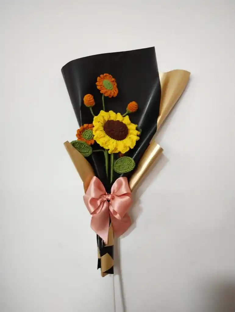 Arreglo Tejido Girasol