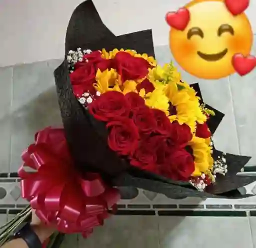Bouquets Rosas Y Girasoles