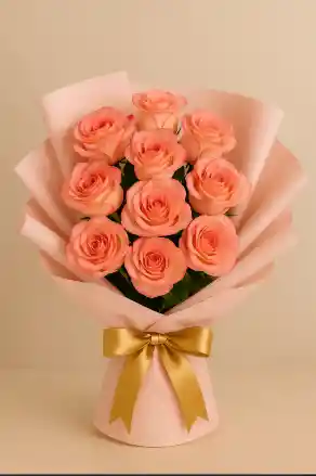 Bouquet De 12 Rosas En El Color Que Más Te Guste: Fucsia, Rojas, Salmón O Mostaza.