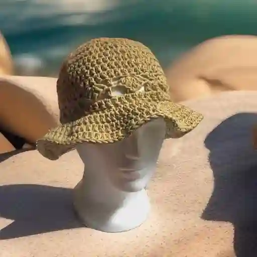 Sombrero En Algodón A Crochet
