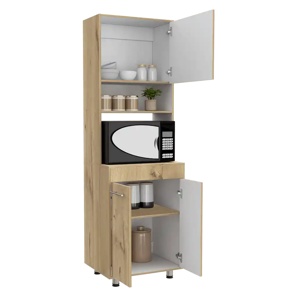 Alacena Kitchen 200x60x50 Orion Rta Duna Blanco