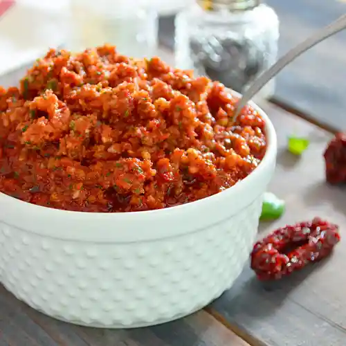 Salsa Pesto Roja Con Tomates Secos 220g.