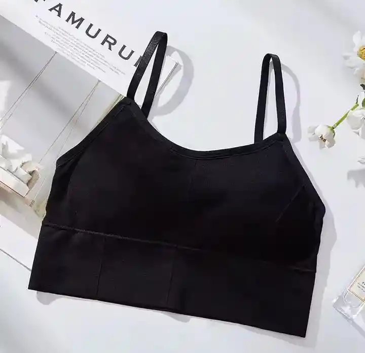 Top Negro Sport Talla Unica Con Almohadillas