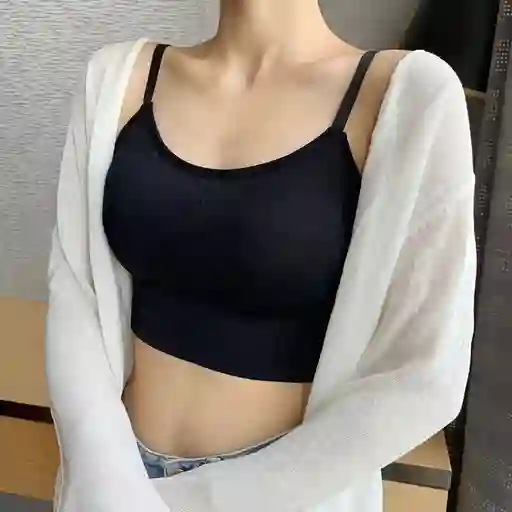 Top Negro Sport Talla Unica Con Almohadillas