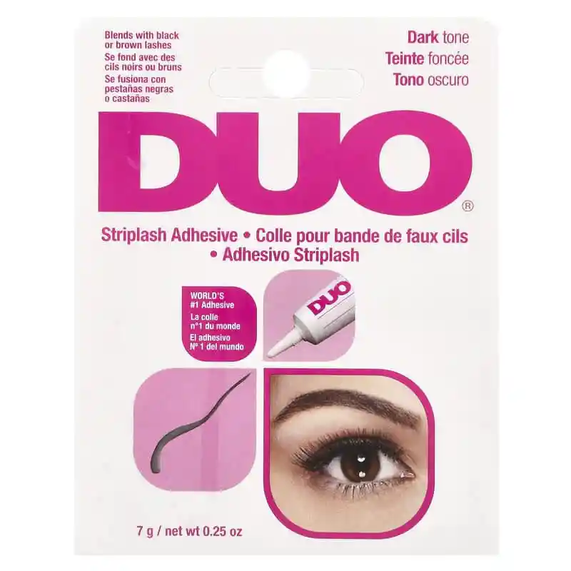 Pega Para Pestañas Duo Tono Oscuro 7 G