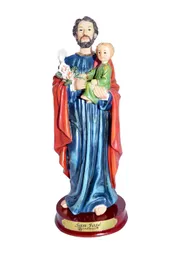 Figura Religiosa San José 14cm Porcelana Italiana Firenzi
