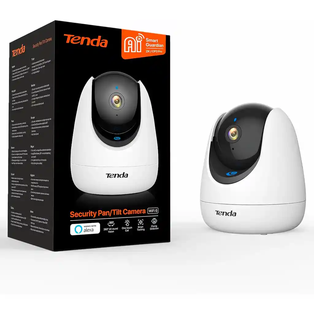 Cámara De Seguridad Para Interiores Tenda Cp3 Pro 2k