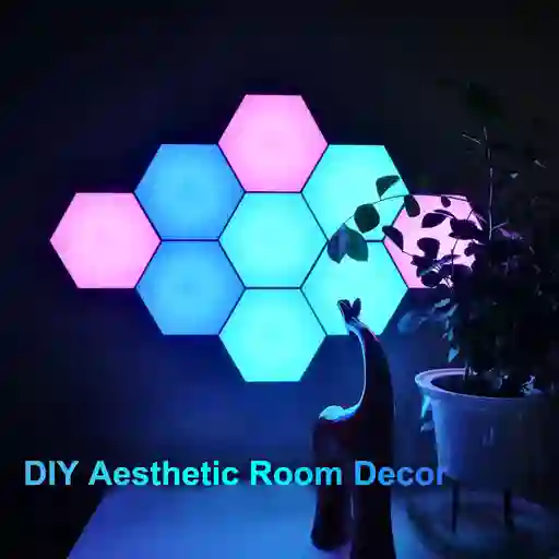 Kit X6 Hexagonos Led Rgb Con Control