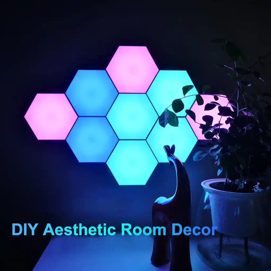 Kit X6 Hexagonos Led Rgb Con Control