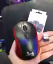 Mouse Inalambrico Negro Con Rojo Beck Pequeño