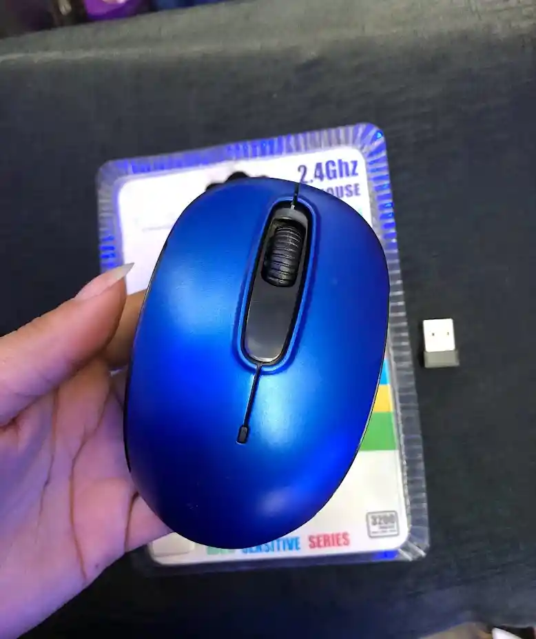 Mouse Inalambrico Azul Jiexin