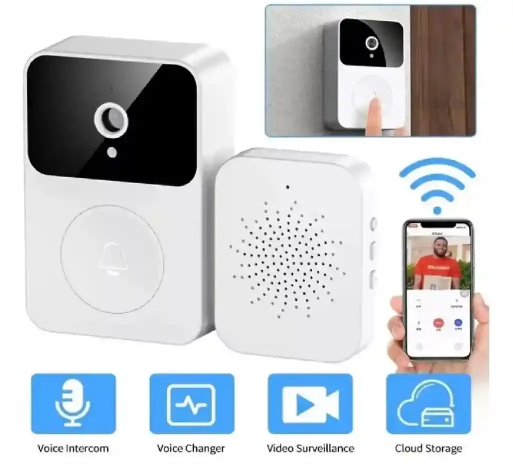 Timbre Inteligente Wifi Con Camara Intercomunicador Celular