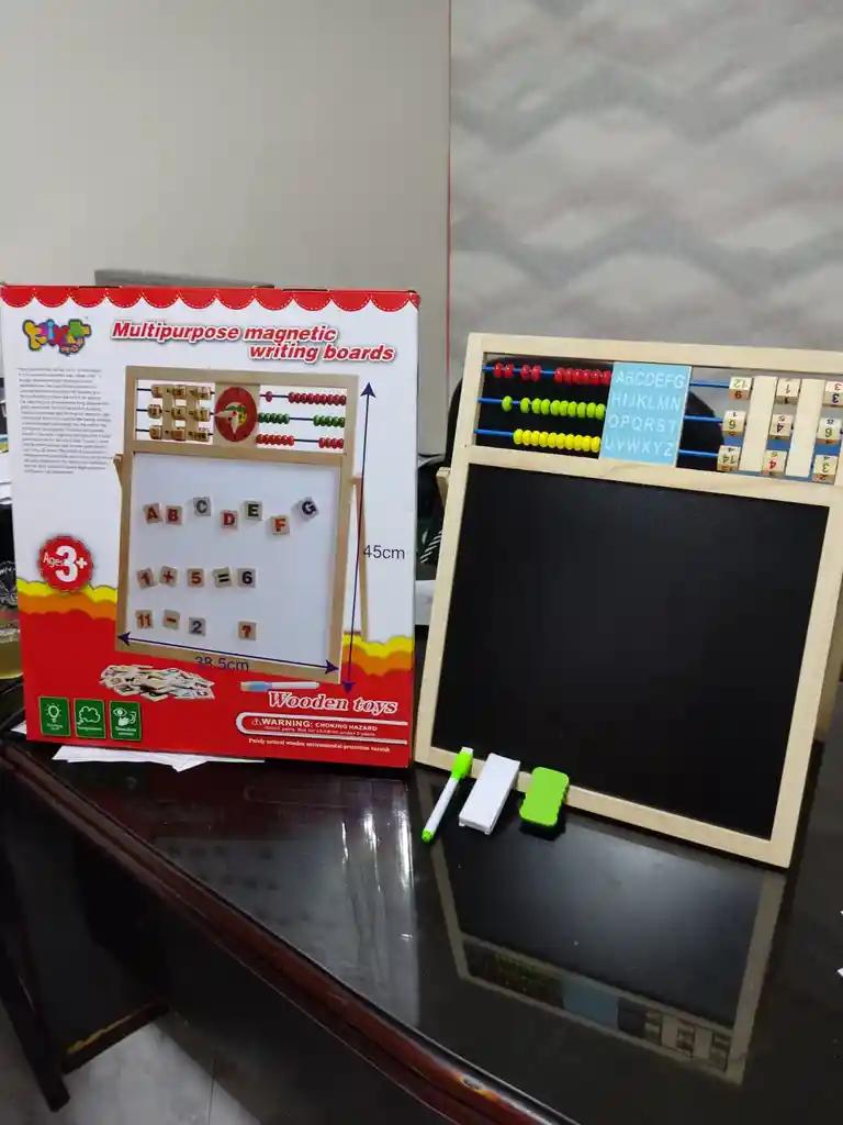 Tablero Didáctico Doble Cara Magnético Juguete Para Niños Mide 38*45cm