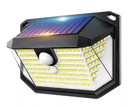 Lampara Solar Led Exterior Pared Sensor Movimiento