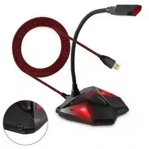 Micrófono Usb Gamer Windows Mac Andowl Q55 Alta Calidad Mute