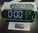 Reloj Inteligente Digital De Pared Grande Luz Led Control Remoto Verde