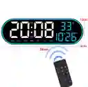 Reloj Inteligente Digital De Pared Grande Luz Led Control Remoto Azul