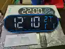 Reloj Inteligente Digital De Pared Grande Luz Led Control Remoto Azul