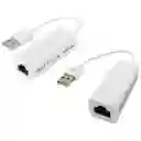 Adaptador Usb A Rj45 O Lan / Base 100 / Ezi