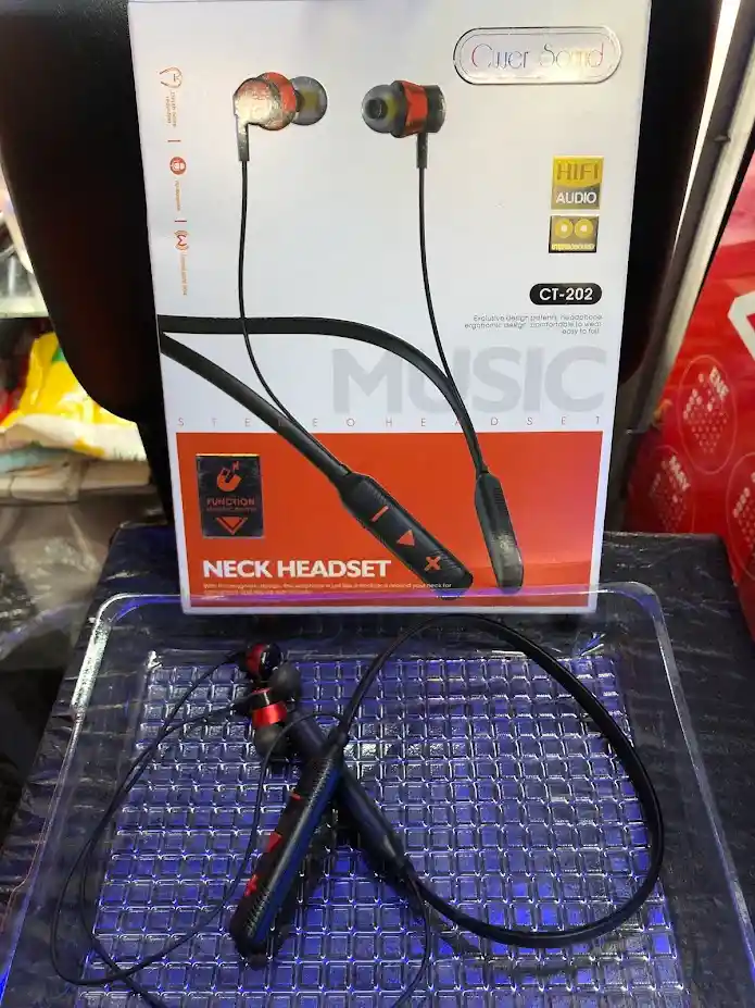 Audifonos Deportivos Cuellera Inalambricos Negros