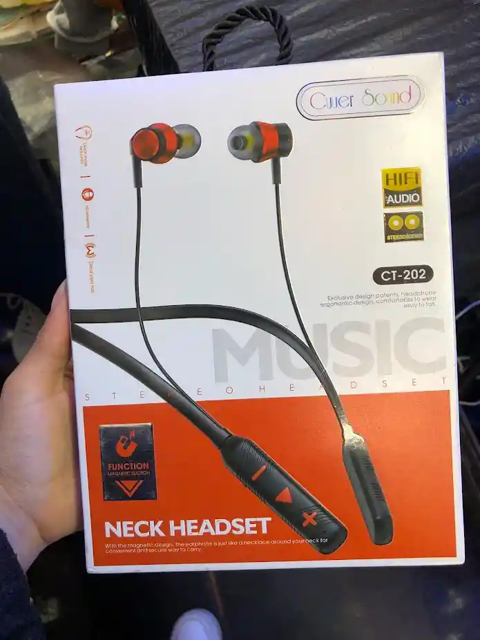 Audifonos Deportivos Cuellera Inalambricos Negros