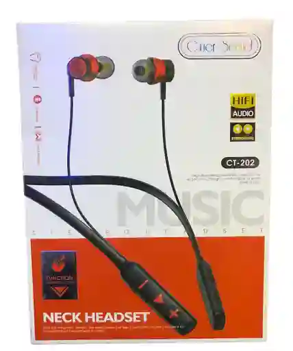 Audifonos Deportivos Cuellera Inalambricos Negros