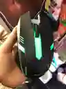 Mouse Alambrico Con Cable Nia Negro Con Luz