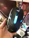 Mouse Alambrico Con Cable Nia Negro Con Luz