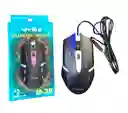 Mouse Alambrico Con Cable Weibo Negro Con Luz