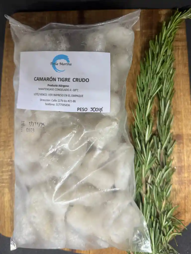 Camarón Tigre Crudo