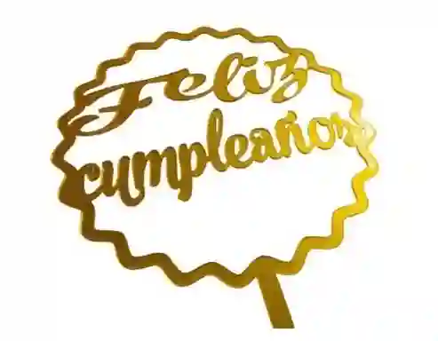 Topper Acrílico Decoración Tortas Feliz Cumple Y Más