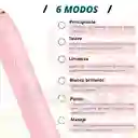 Cepillo Eléctrico Dental Impermeable 4 Cabezales Rosado