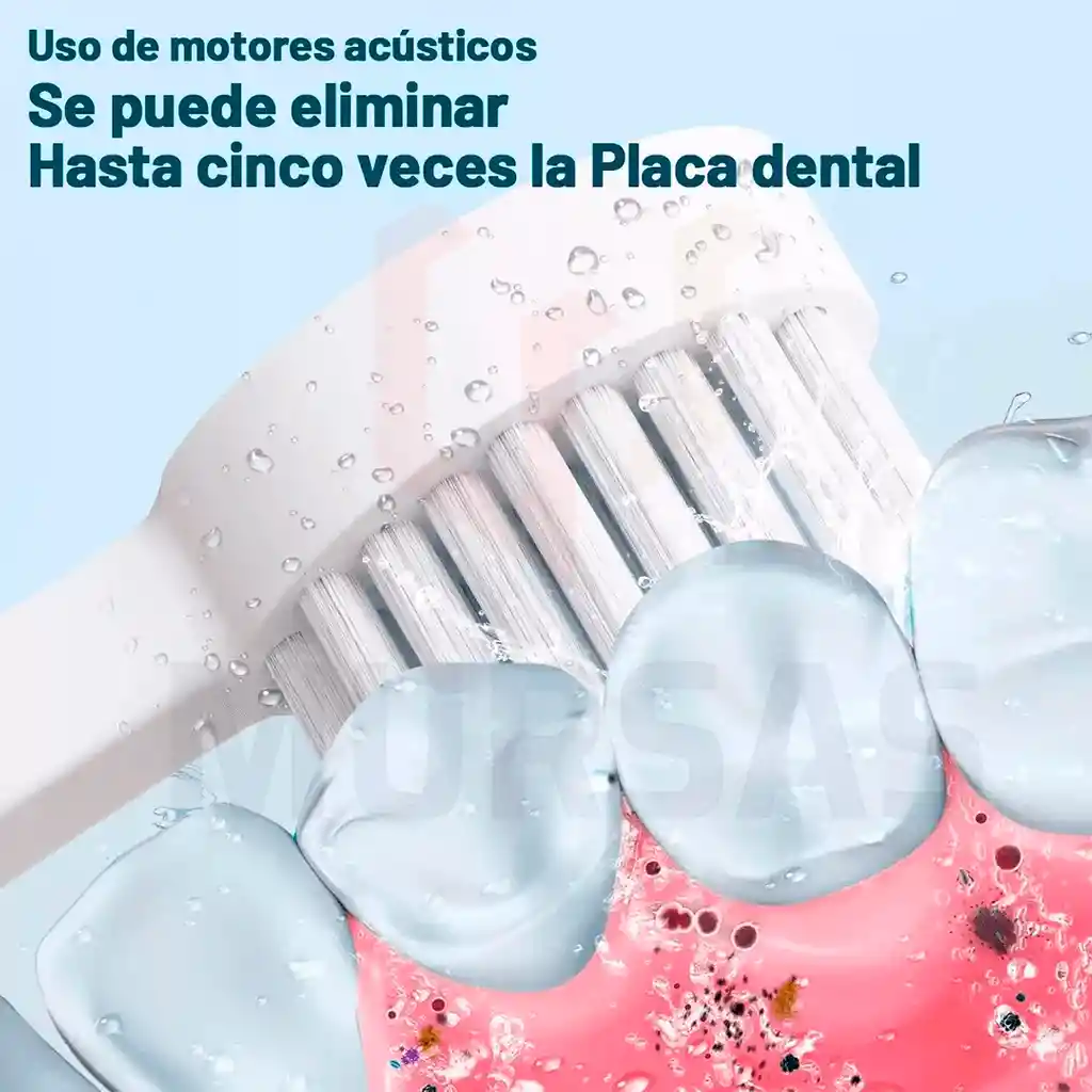 Cepillo Cuidado Dental Electrico Recargable 6 En 1 Blanco
