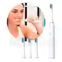 Cepillo Inteligente Efectivo Cable Usb + 4 Repuestos Blanco