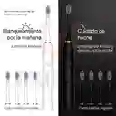 Cepillo Dental Electrico Recargable 4 Cabezales Blanco
