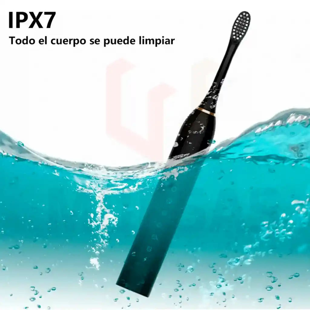 Cepillo De Dientes Eléctrico + 4 Cabezales Gratis Negro