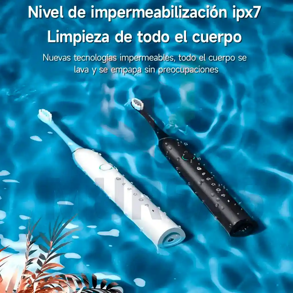 Cepillo De Dientes Eléctrico + 4 Cabezales Gratis Negro