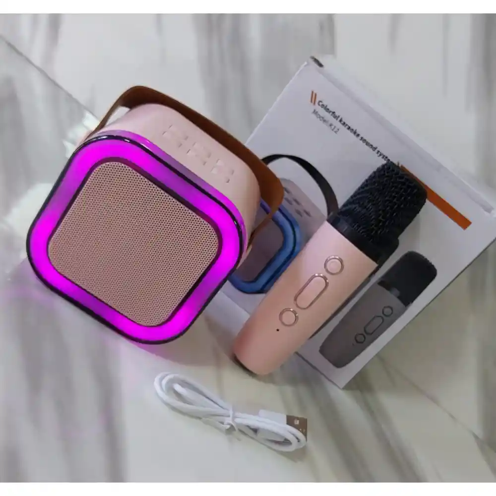 Parlante Altavoz Bluetooth Portátil Karaoke 1 Micrófono